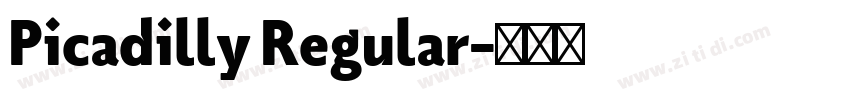 Picadilly Regular字体转换